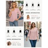 image:imageWomens Business Casual Tops34 Sleeve Henley Shirts with Zip UpOffice Work Blouses Lightweight SummerPink