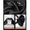 image:imageGRACE KARIN 2026 Womens Silky Satin Button Down Shirts Long Sleeve Work Blouses Dressy Casual TopsBlack