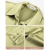 image:imageGRACE KARIN 2026 Womens Silky Satin Button Down Shirts Long Sleeve Work Blouses Dressy Casual TopsClover Green