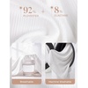 image:imageGRACE KARIN 2026 Womens Silky Satin Button Down Shirts Long Sleeve Work Blouses Dressy Casual TopsWhite