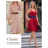 image:imageGRACE KARIN Belts for Women Suede Elastic Wide Belt Vintage Stretchy Chunky Buckle Belts SXXLNavybrown
