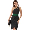 image:imageGRACE KARIN Belts for Women Suede Elastic Wide Belt Vintage Stretchy Chunky Buckle Belts SXXLSuedegreen