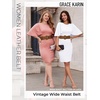 image:imageGRACE KARIN Belts for Women Suede Elastic Wide Belt Vintage Stretchy Chunky Buckle Belts SXXLSuedekhaki
