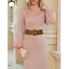 image:imageGRACE KARIN Belts for Women Suede Elastic Wide Belt Vintage Stretchy Chunky Buckle Belts SXXLSuedekhaki