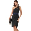 image:imageGRACE KARIN Belts for Women Suede Elastic Wide Belt Vintage Stretchy Chunky Buckle Belts SXXLSuedenavy Blue