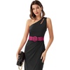 image:imageGRACE KARIN Belts for Women Suede Elastic Wide Belt Vintage Stretchy Chunky Buckle Belts SXXLSuederose
