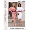 image:imageGRACE KARIN Belts for Women Suede Elastic Wide Belt Vintage Stretchy Chunky Buckle Belts SXXLSuederose
