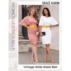 image:imageGRACE KARIN Belts for Women Suede Elastic Wide Belt Vintage Stretchy Chunky Buckle Belts SXXLSuedeyellow