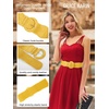 image:imageGRACE KARIN Belts for Women Suede Elastic Wide Belt Vintage Stretchy Chunky Buckle Belts SXXLSuedeyellow