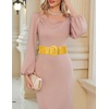 image:imageGRACE KARIN Belts for Women Suede Elastic Wide Belt Vintage Stretchy Chunky Buckle Belts SXXLSuedeyellow