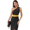 image:imageGRACE KARIN Belts for Women Suede Elastic Wide Belt Vintage Stretchy Chunky Buckle Belts SXXLSuedeyellow