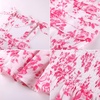 image:imageGRACE KARIN Girls Floral Smocked Dress Summer Layered Tie Shoulder Bowknot Flowy Dresses for 714 YearsRose Red