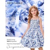 image:imageGRACE KARIN Girls Floral Summer Dress Tween Girl 2 Layerr Cami Smocked Dresses Boho Midi Sundress Size 716Blue Big Floral