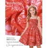 image:imageGRACE KARIN Girls Floral Summer Dress Tween Girl 2 Layerr Cami Smocked Dresses Boho Midi Sundress Size 716Orange White Floral