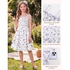 image:imageGRACE KARIN Girls Floral Summer Dress Tween Girl 2 Layerr Cami Smocked Dresses Boho Midi Sundress Size 716White Purple Floral