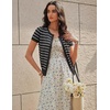 image:imageGRACE KARIN Women Short Sleeve Cardigan 2026 Summer Knitted Sweater Tops Basic Crew Neck Crop Outfits01 Black White