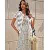 image:imageGRACE KARIN Women Short Sleeve Cardigan 2026 Summer Knitted Sweater Tops Basic Crew Neck Crop Outfits02 White Black