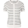image:imageGRACE KARIN Women Short Sleeve Cardigan 2026 Summer Knitted Sweater Tops Basic Crew Neck Crop Outfits02 White Black