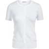 image:imageGRACE KARIN Women Short Sleeve Cardigan 2026 Summer Knitted Sweater Tops Basic Crew Neck Crop OutfitsBright White