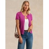 image:imageGRACE KARIN Women Short Sleeve Cardigan 2026 Summer Knitted Sweater Tops Basic Crew Neck Crop OutfitsHot Pink