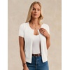 image:imageGRACE KARIN Women Short Sleeve Cardigan 2026 Summer Knitted Sweater Tops Basic Crew Neck Crop OutfitsIvory