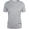 image:imageGRACE KARIN Women Short Sleeve Cardigan 2026 Summer Knitted Sweater Tops Basic Crew Neck Crop OutfitsLight Gray