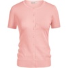 image:imageGRACE KARIN Women Short Sleeve Cardigan 2026 Summer Knitted Sweater Tops Basic Crew Neck Crop OutfitsLight Pink1