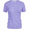 image:imageGRACE KARIN Women Short Sleeve Cardigan 2026 Summer Knitted Sweater Tops Basic Crew Neck Crop OutfitsLight Purple