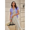 image:imageGRACE KARIN Women Short Sleeve Cardigan 2026 Summer Knitted Sweater Tops Basic Crew Neck Crop OutfitsLight Purple