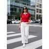 image:imageGRACE KARIN Women Short Sleeve Cardigan 2026 Summer Knitted Sweater Tops Basic Crew Neck Crop OutfitsRed
