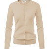 image:imageGRACE KARIN Womens Long Sleeve Knit Cardigan Sweaters Casual Dressy Open Front Button Down Cardigans Spring OutfitsApricot