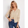 image:imageGRACE KARIN Womens Long Sleeve Knit Cardigan Sweaters Casual Dressy Open Front Button Down Cardigans Spring OutfitsApricot