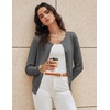 image:imageGRACE KARIN Womens Long Sleeve Knit Cardigan Sweaters Casual Dressy Open Front Button Down Cardigans Spring OutfitsDark Heather Grey