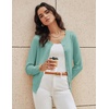image:imageGRACE KARIN Womens Long Sleeve Knit Cardigan Sweaters Casual Dressy Open Front Button Down Cardigans Spring OutfitsMint Blue