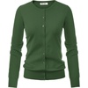 image:imageGRACE KARIN Womens Long Sleeve Knit Cardigan Sweaters Casual Dressy Open Front Button Down Cardigans Spring OutfitsOlive Green