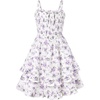 White Purple Floral
