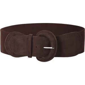 image:imageGRACE KARIN Belts for Women Suede Elastic Wide Belt Vintage Stretchy Chunky Buckle Belts SXXLSuedecoffee