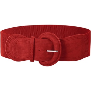 image:imageGRACE KARIN Belts for Women Suede Elastic Wide Belt Vintage Stretchy Chunky Buckle Belts SXXLSuedered