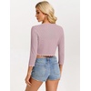 image:imageGRACE KARIN Womens 2026 Bolero Shrug 34 Sleeve Crochet Cropped Cardigan Open Front Knit Shrugs for DressesLight Purple