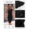 image:imageGRACE KARIN Church Dresses for WomenRuffle Short Sleeve Work DressRuched Bodycon Business Midi DressBlack