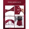 image:imageGRACE KARIN Church Dresses for WomenRuffle Short Sleeve Work DressRuched Bodycon Business Midi DressDark Red