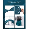 image:imageGRACE KARIN Church Dresses for WomenRuffle Short Sleeve Work DressRuched Bodycon Business Midi DressDeep Peacock Blue
