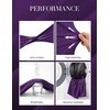 image:imageGRACE KARIN Church Dresses for WomenRuffle Short Sleeve Work DressRuched Bodycon Business Midi DressDeep Purple