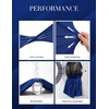image:imageGRACE KARIN Church Dresses for WomenRuffle Short Sleeve Work DressRuched Bodycon Business Midi DressRoyal Blue