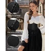 image:imageGRACE KARIN Laceup Cinch Belt Tied Corset Elastic Waist BeltBlackjacquard