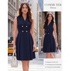 image:imageGRACE KARIN Womens Summer Business Casual Dress 2026 Sleeveless A Line Midi Dresses Work Graducation OutfitsNavy