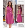 image:imageGRACE KARIN Womens Summer Business Casual Dress 2026 Sleeveless A Line Midi Dresses Work Graducation OutfitsRose