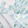 image:imageGRACE KARIN Girls Floral Summer Dresses Flutter Sleeve Maxi Smocked Flower Holiday Flowy Dress 716YGreen Floral