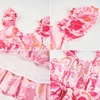 image:imageGRACE KARIN Girls Floral Summer Dresses Flutter Sleeve Maxi Smocked Flower Holiday Flowy Dress 716YOrange Floralrose Red