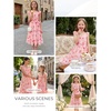 image:imageGRACE KARIN Girls Floral Summer Dresses Flutter Sleeve Maxi Smocked Flower Holiday Flowy Dress 716YPink Floral